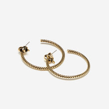 Load image into Gallery viewer, WOVEN HOOP EARRINGS